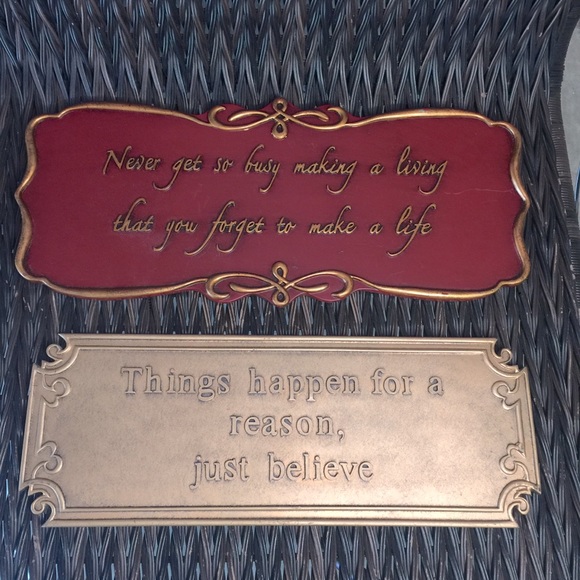 Kirklands Art | Set Of Inspirational Wall Plaques | Poshmark